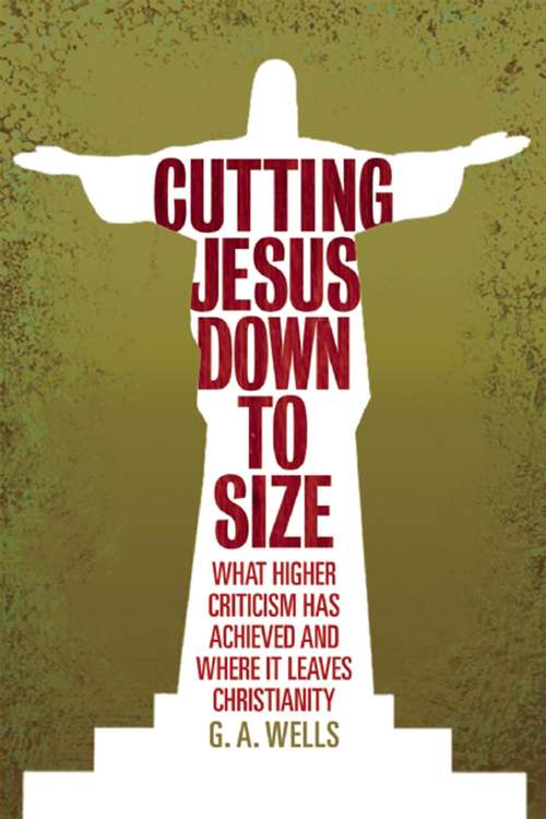 Book cover of Cutting Jesus Down to Size