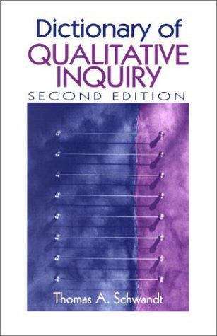 Book cover of Dictionary of Qualitative Inquiry