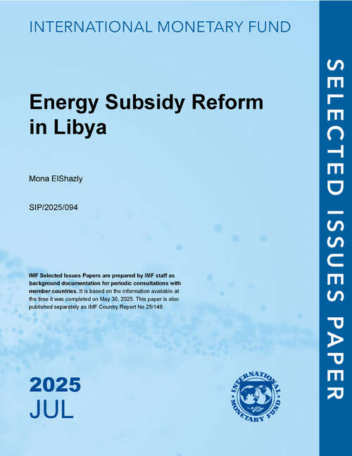 Book cover of Energy Subsidy Reform in Libya: Libya