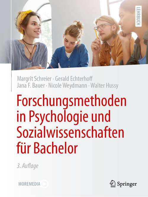 Cover image of Forschungsmethoden in Psychologie und Sozialwissenschaften für Bachelor