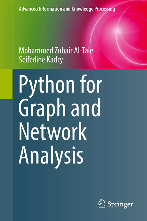 Book cover of Python for Graph and Network Analysis