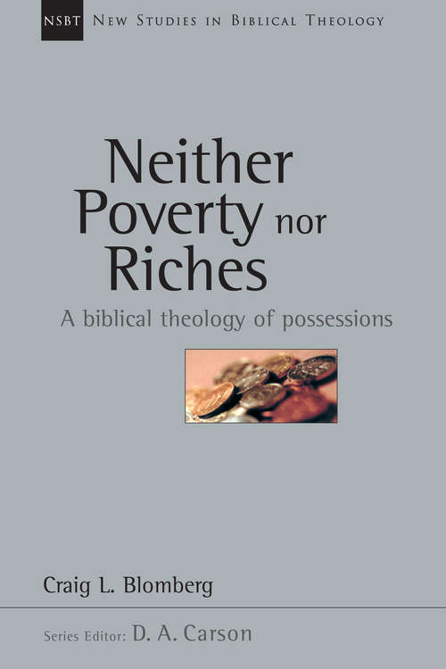 Neither Poverty nor Riches: A Biblical Theology of Possessions (New Studies in Biblical Theology #7)