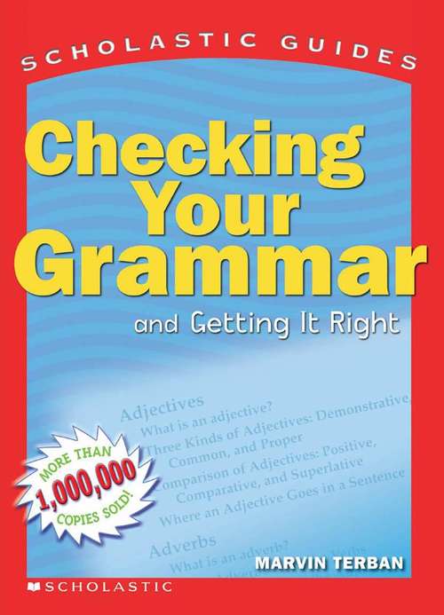 Book cover of Checking Your Grammar: And Getting It Right