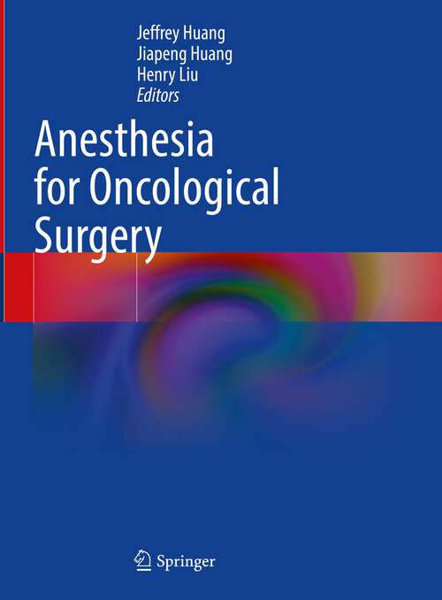 Book cover of Anesthesia for Oncological Surgery (2023)