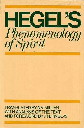 Phenomenology Of Spirit (Galaxy Books #569)