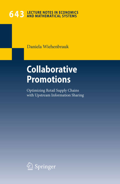 Book cover of Collaborative Promotions: Optimizing Retail Supply Chains with Upstream Information Sharing