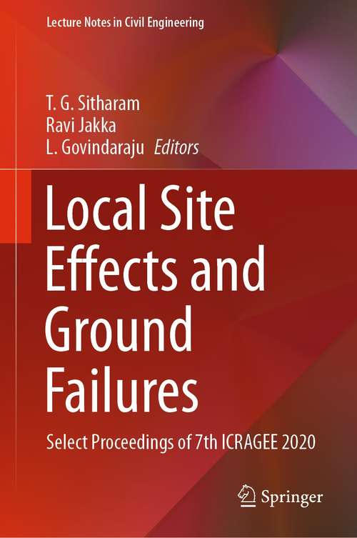 Cover image of Local Site Effects and Ground Failures
