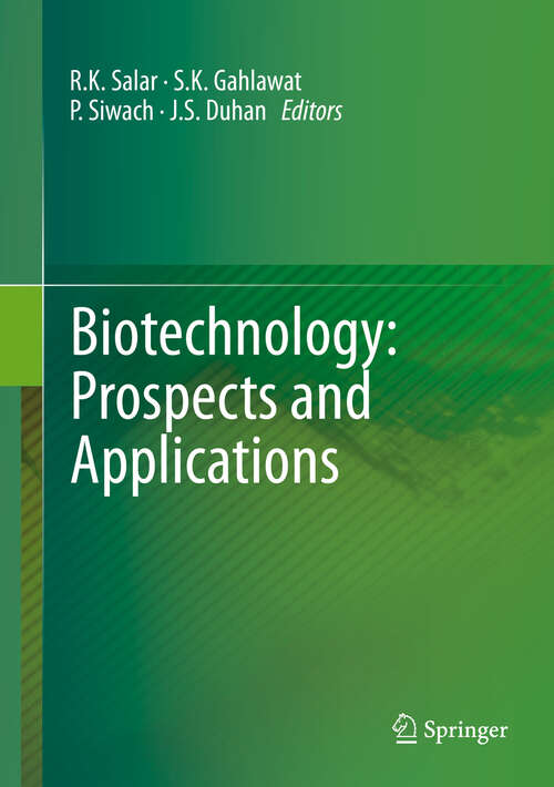 Book cover of Biotechnology: Prospects And Applications