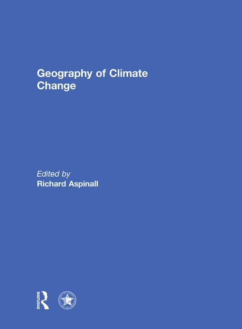 Book cover of Geography of Climate Change