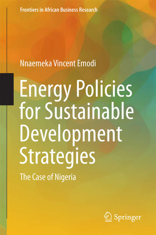 Book cover of Energy Policies for Sustainable Development Strategies