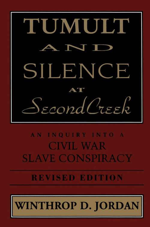 Book cover of Tumult and Silence at Second Creek
