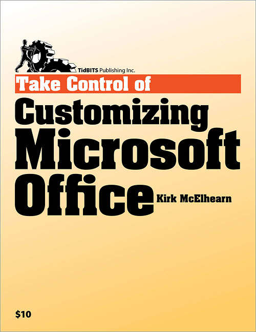 Book cover of Take Control of Customizing Microsoft Office