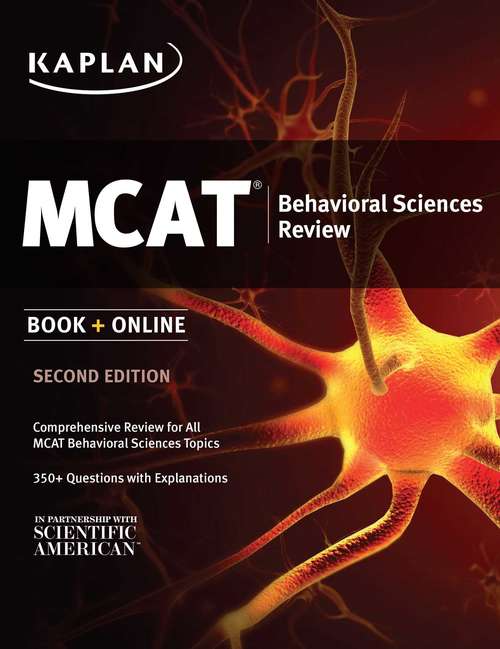 Book cover of Kaplan MCAT Behavioral Sciences Review