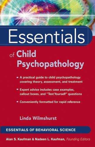 Book cover of Essentials of Child Psychopathology