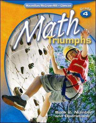 Book cover of Math Triumphs, Book 2: Number and Operations, Grade 4