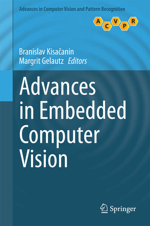 Book cover of Advances in Embedded Computer Vision
