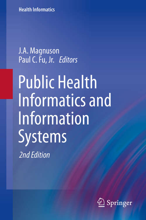 Book cover of Public Health Informatics and Information Systems