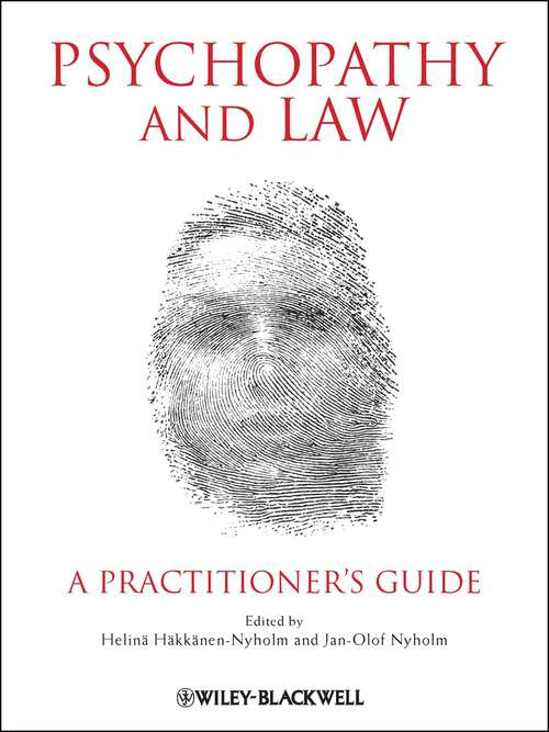 Book cover of Psychopathy and Law
