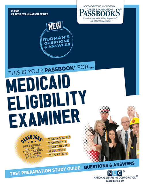 Book cover of Medicaid Eligibility Examiner: Passbooks Study Guide (Career Examination Series)