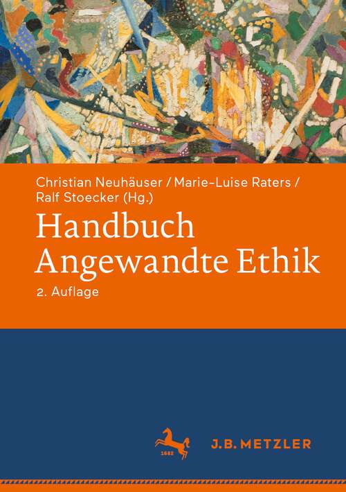 Book cover of Handbuch Angewandte Ethik (2. Aufl. 2023)