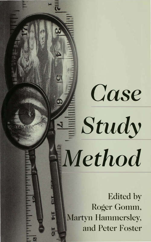 Book cover of Case Study Method