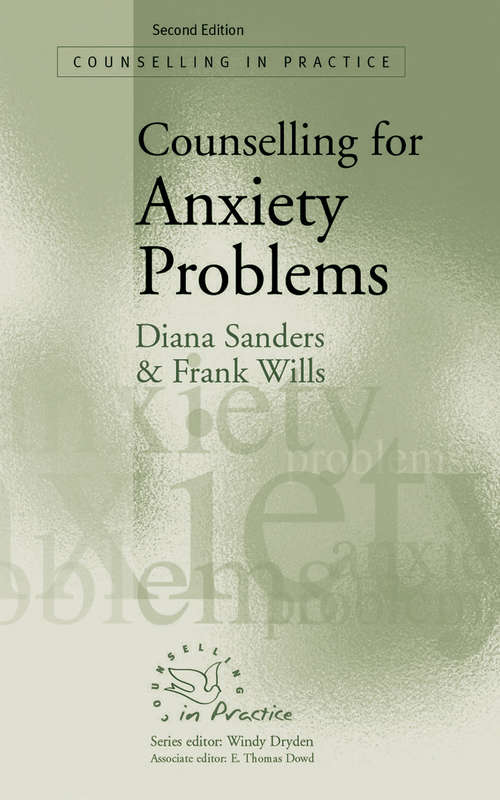 Book cover of Counselling for Anxiety Problems