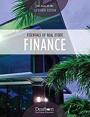 Book cover of Essentials of Real Estate Finance (Fifteenth Edition)