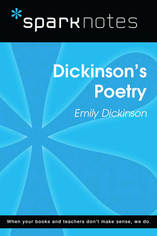 Book cover of Dickinson's Poetry (SparkNotes Literature Guide Series)