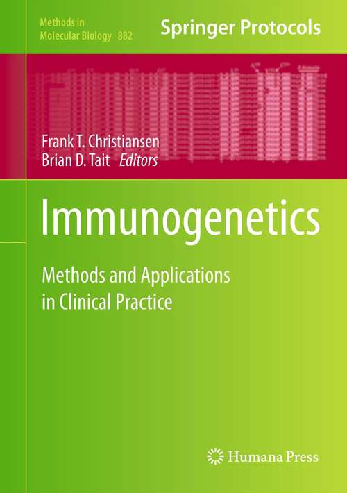 Book cover of Immunogenetics