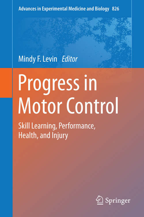 Book cover of Progress in Motor Control