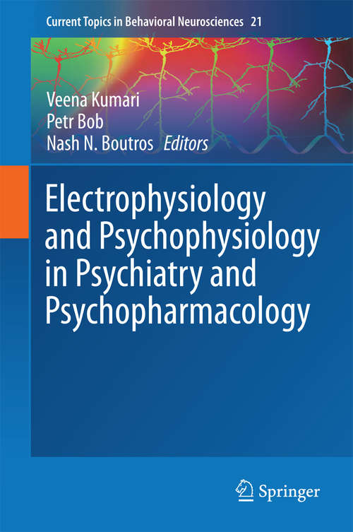 Cover image of Electrophysiology and Psychophysiology in Psychiatry and Psychopharmacology