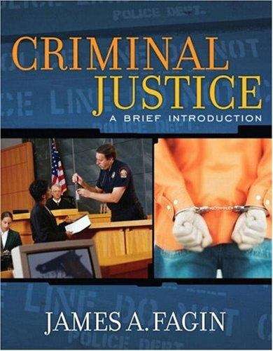 Book cover of Criminal Justice: A Brief Introduction (First Edition)