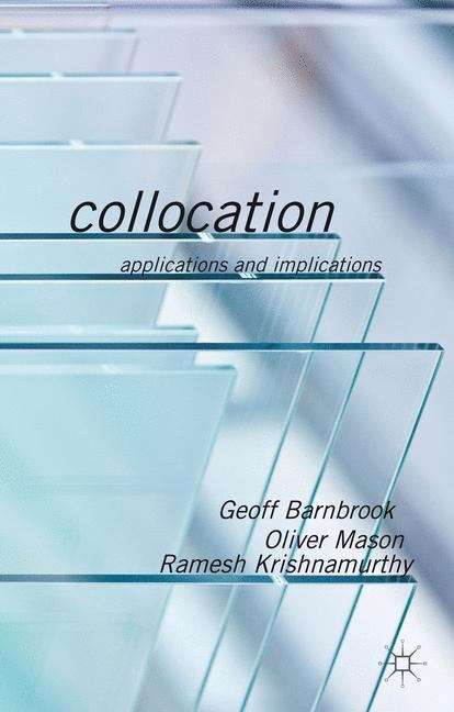 Book cover of Collocation: Applications and Implications
