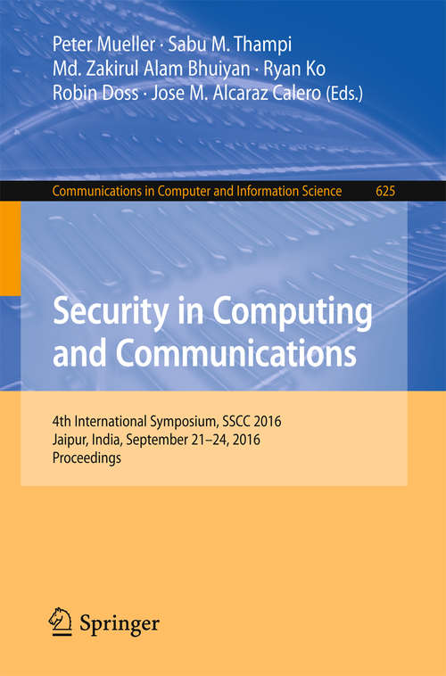 Security in Computing and Communications