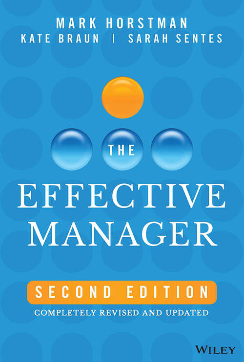 Book cover of The Effective Manager (2nd Edition, Completely Revised and Updated)