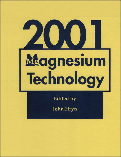 Book cover of Magnesium Technology 2001