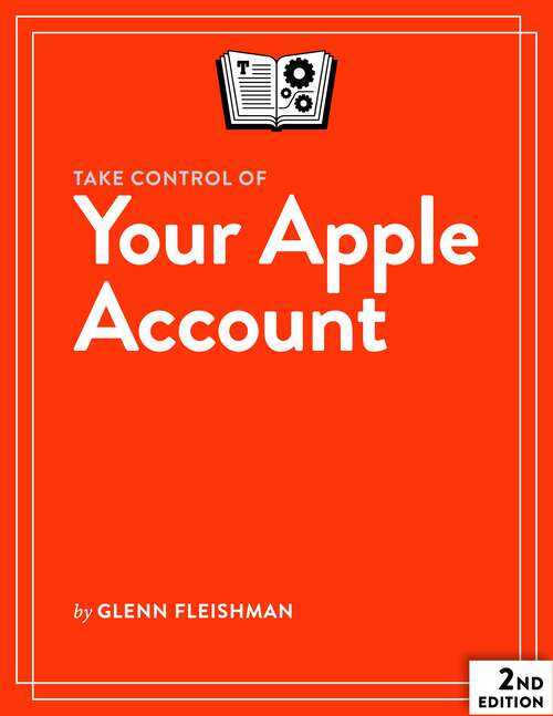 Book cover of Take Control of Your Apple Account
