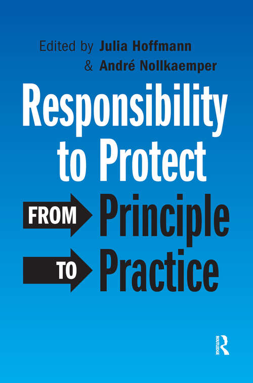 Book cover of Responsibility to Protect: From Principle to Practice (1)