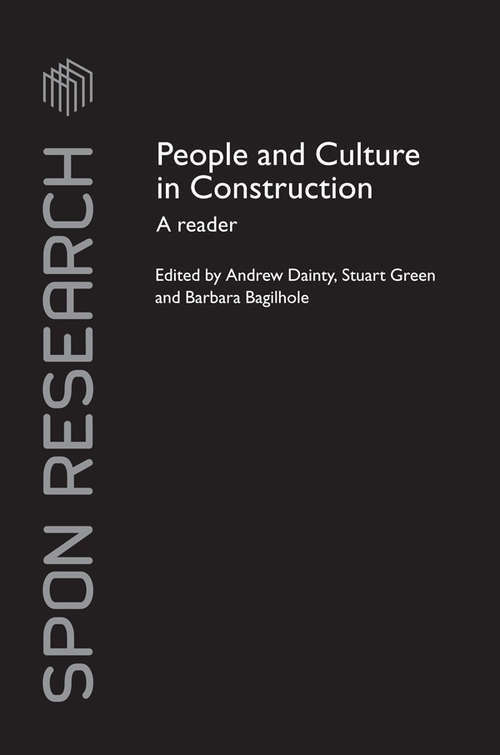 People and Culture in Construction: A Reader (Spon Research)