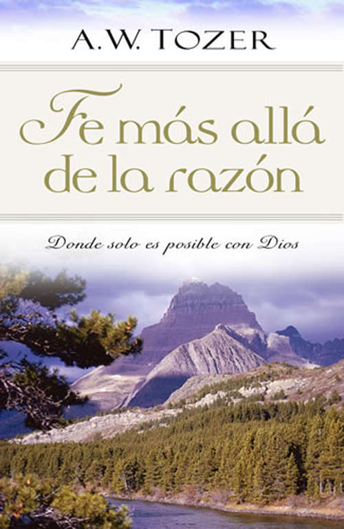 Book cover of Fe mas alla de la razon: Donde solo es posible con Dios