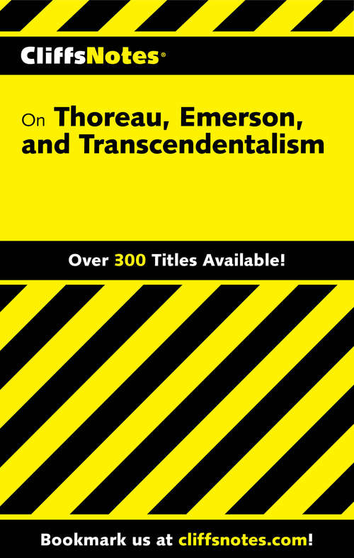 Book cover of CliffsNotes on Thoreau, Emerson, and Transcendentalism