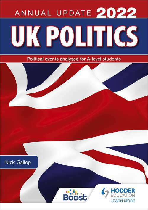 Book cover of UK Politics Annual Update 2022
