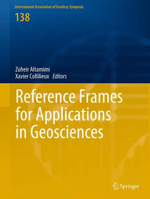 Book cover of Reference Frames for Applications in Geosciences