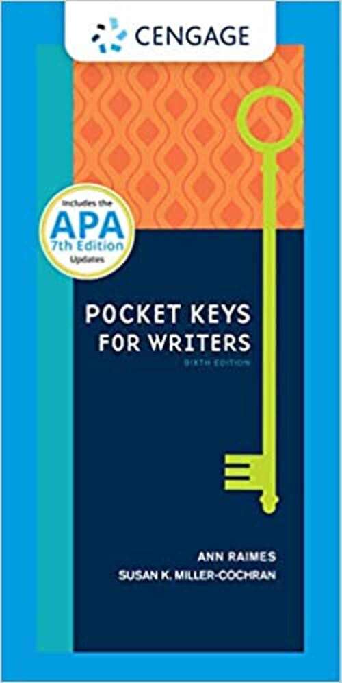 Book cover of Pocket Keys for Writers With APA Updates (Sixth Edition)