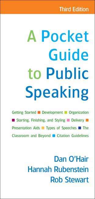 A Pocket Guide to Public Speaking (3rd edition)