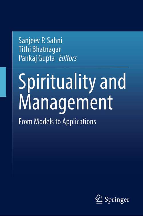 Cover image of Spirituality and Management