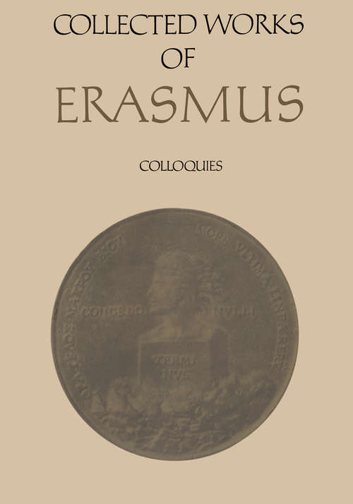Book cover of Collected Works of Erasmus Volume 39 and Volume 40