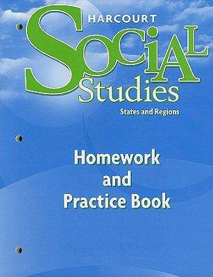 Book cover of States and Regions, Homework and Practice Book