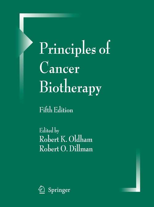 Book cover of Principles of Cancer Biotherapy