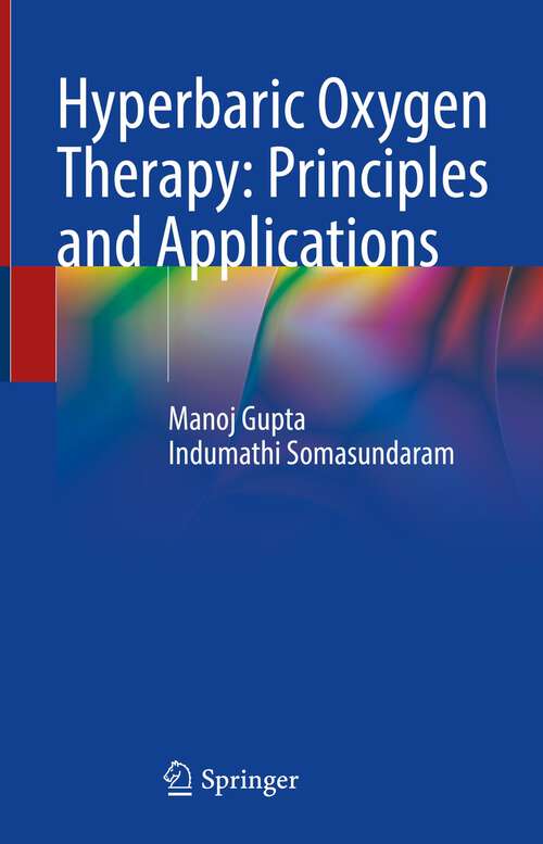 Book cover of Hyperbaric Oxygen Therapy: Principles and Applications (1st ed. 2023)